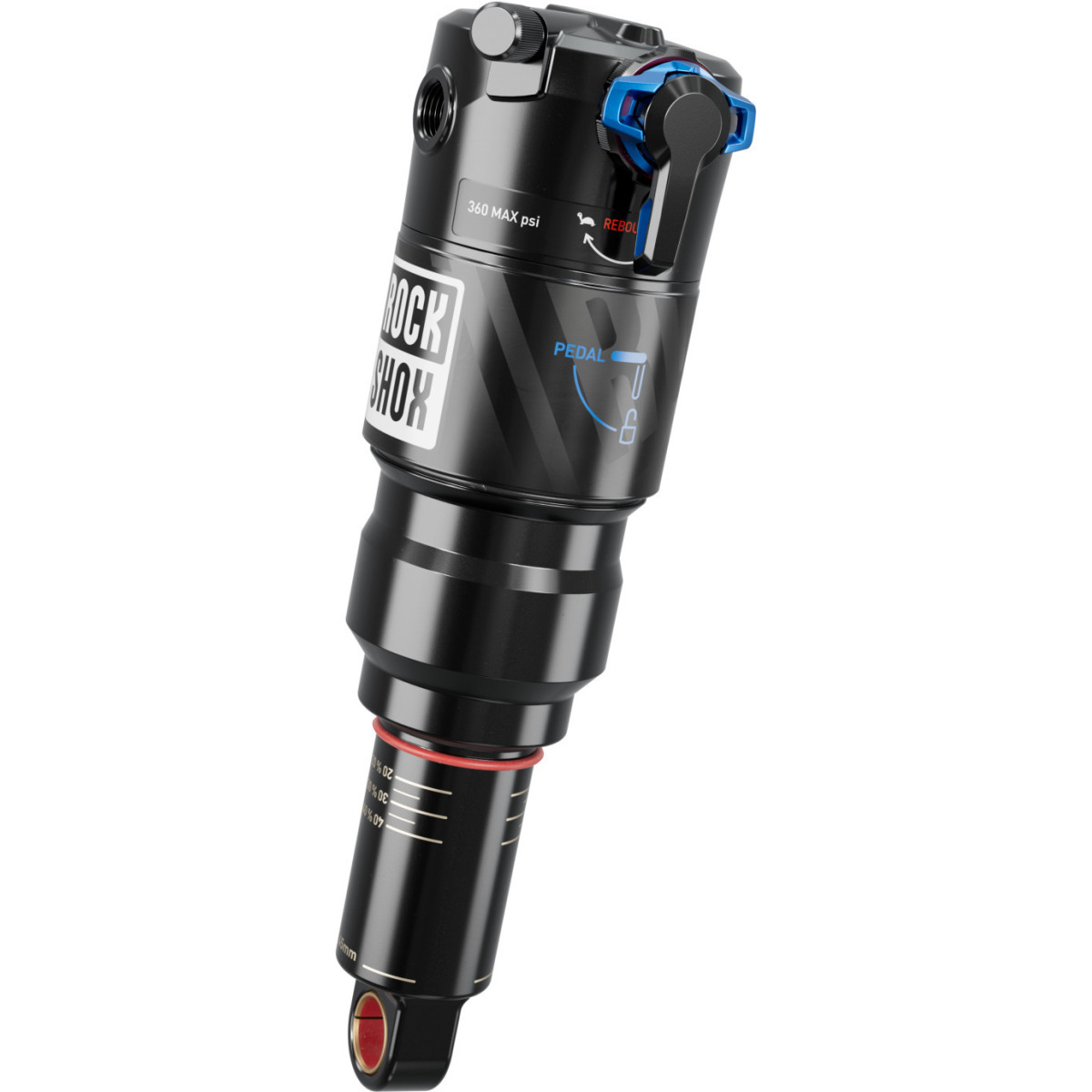 RockShox Deluxe Ultimate RCT Debon Air amortizators | Trunnion