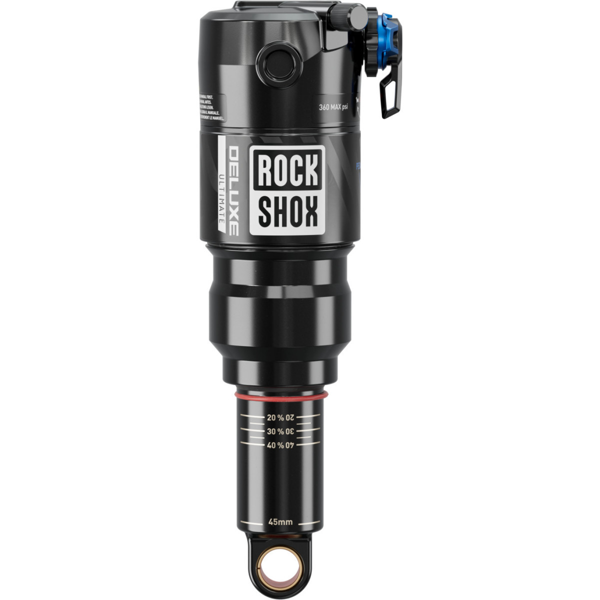 RockShox Deluxe Ultimate RCT Debon Air amortizators | Trunnion