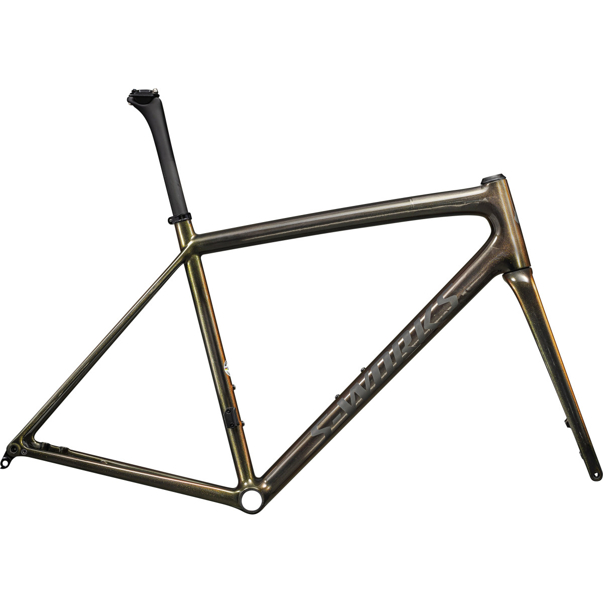 S-Works Aethos rāmis | Gloss Carbon Gold Pearl