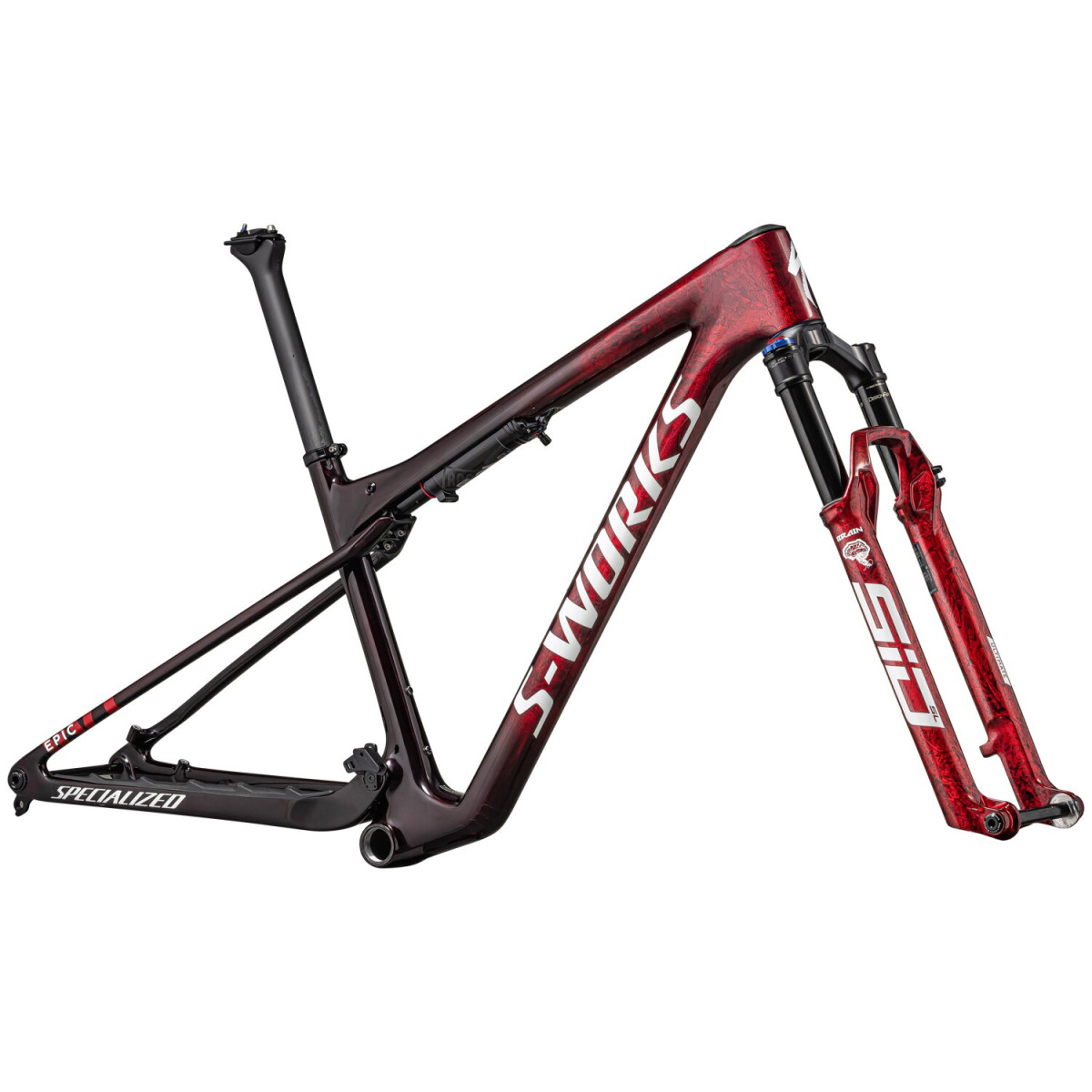 S-Works Epic World Cup rāmis | Sarkans spīdīgs tonis 