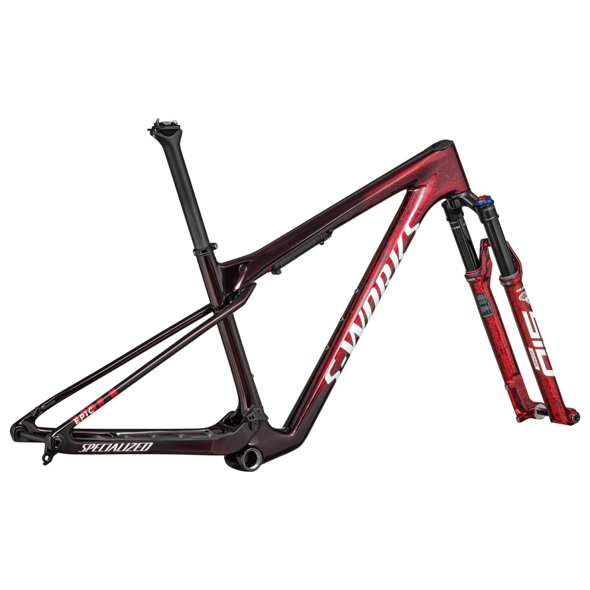 S-Works Epic World Cup rāmis | Sarkans spīdīgs tonis 