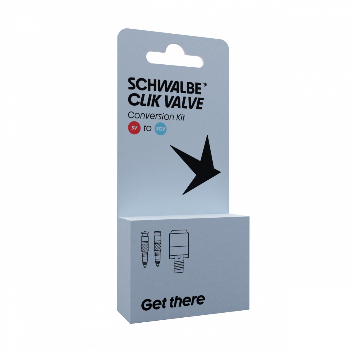 Schwalbe CLIK vārstu konversijas komplekts | SV1 | 2 gab + sūkņa adapteris