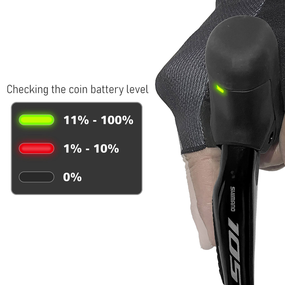 Shimano 105 Di2 ST-R7170 Pārslēdzēju/bremžu rokturis | 2-speed | Left | Front