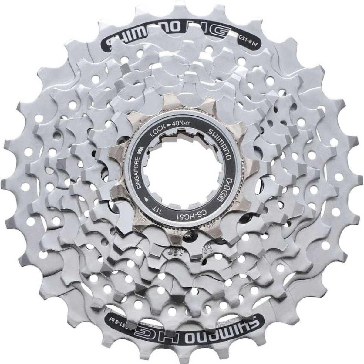Shimano CS-HG51 kasete, 8 ātrumu