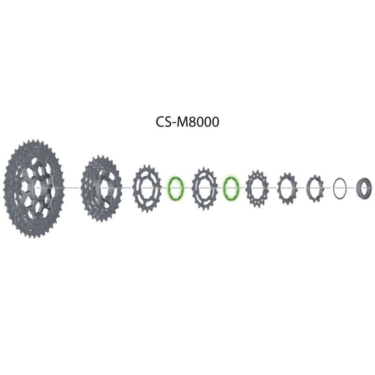 Shimano starplikas starplika 2,18 mm CS-M8000/CS-9000/R9100