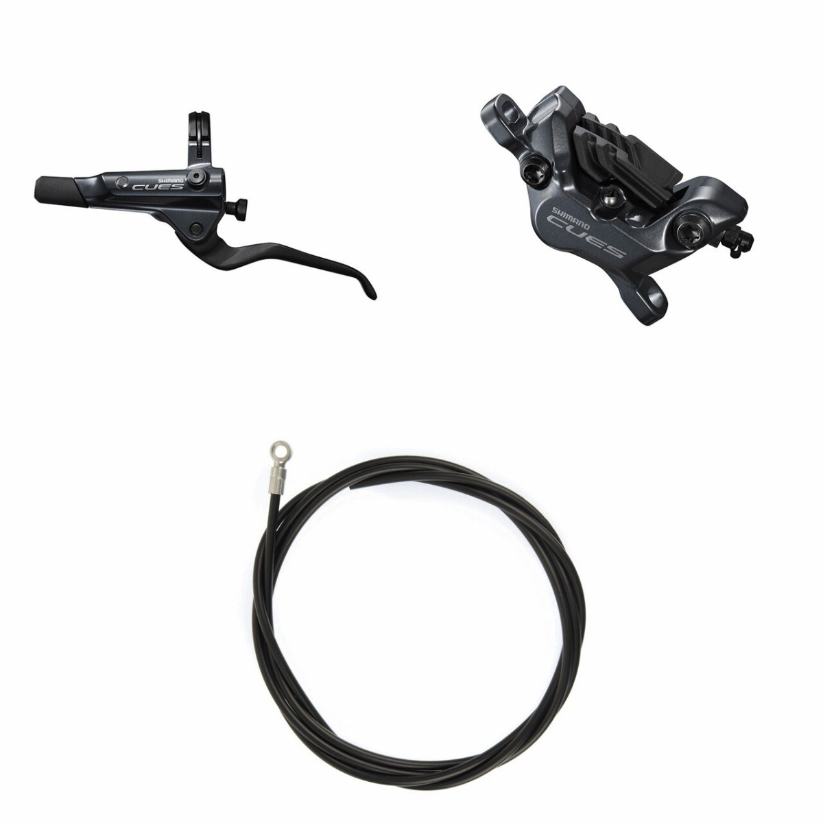 Shimano CUES BL-U8000 hidraulisko disku bremžu rokturis ar BR-U8020 suports | Kreisais | Priekšējais