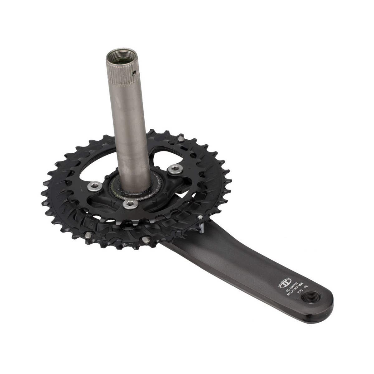 Shimano Deore FC-M6000-2 klaņi | 38-28 T, 2x10 ātrumu