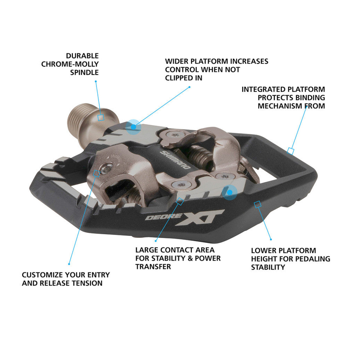 Shimano Deore XT PD-M8120 pedāļi