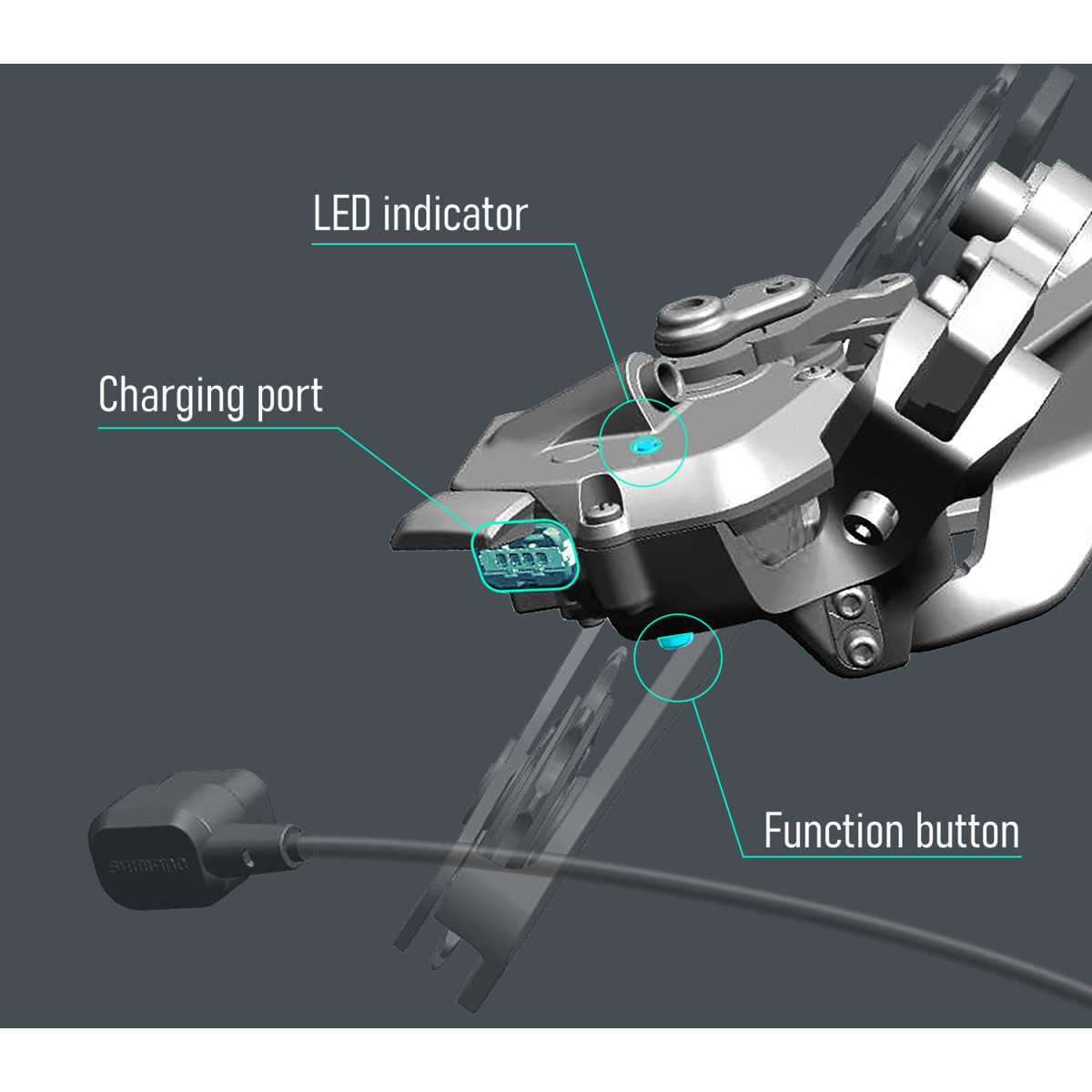 Shimano Dura Ace Di2 RD-R9250 DM aizmugurējais pārslēdzējs | 12 ātrumu 