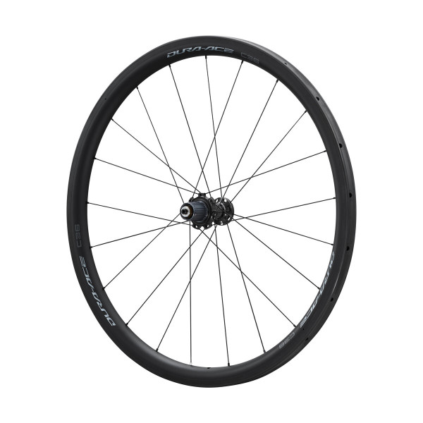 Shimano Dura Ace WH-R9200-C36 bezcauruļu disku oglekļa aizmugurējais rats Shimano Dura Ace WH-R9200-C36 bezcauruļu disku oglekļa aizmugurējais rats
