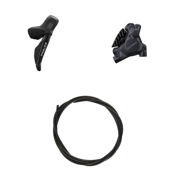 Shimano GRX Di2 ST-RX715 bremžu/pārnesumu svira ar RX410 bremžu suportu | 12-speed | Right | Rear
