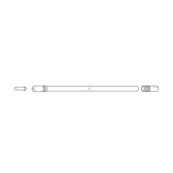 Shimano OT-SP41 universālais ātrumu pārslēgšanas ārējais apvalks ar noslēgtu gala vāciņu | Black | 2.1 m
