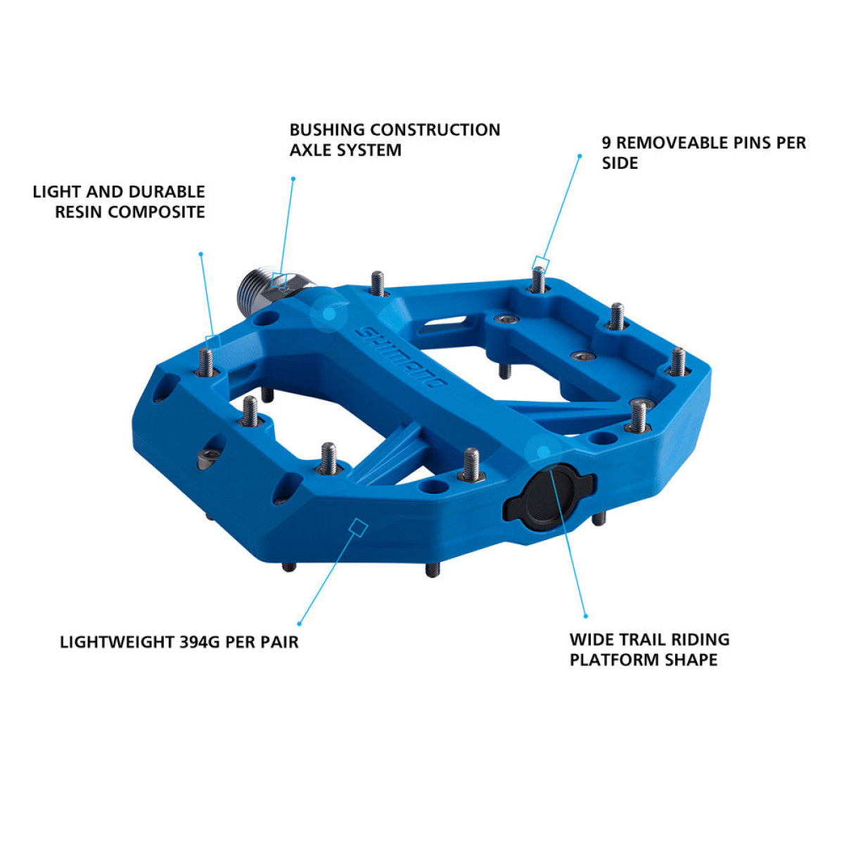 Shimano PD-GR400 pedāļi | Zili