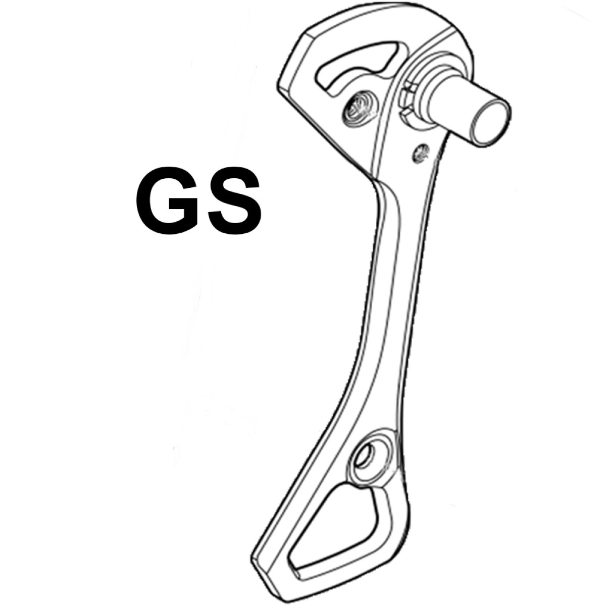 Shimano RD-M6800 GS aizmugurējā pārslēdzēja ārējā kāja