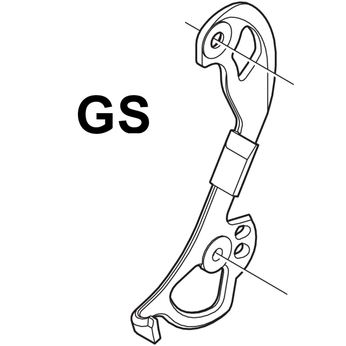 Shimano RD-M772 GS aizmugurējā pārslēdzēja iekšējā kāja