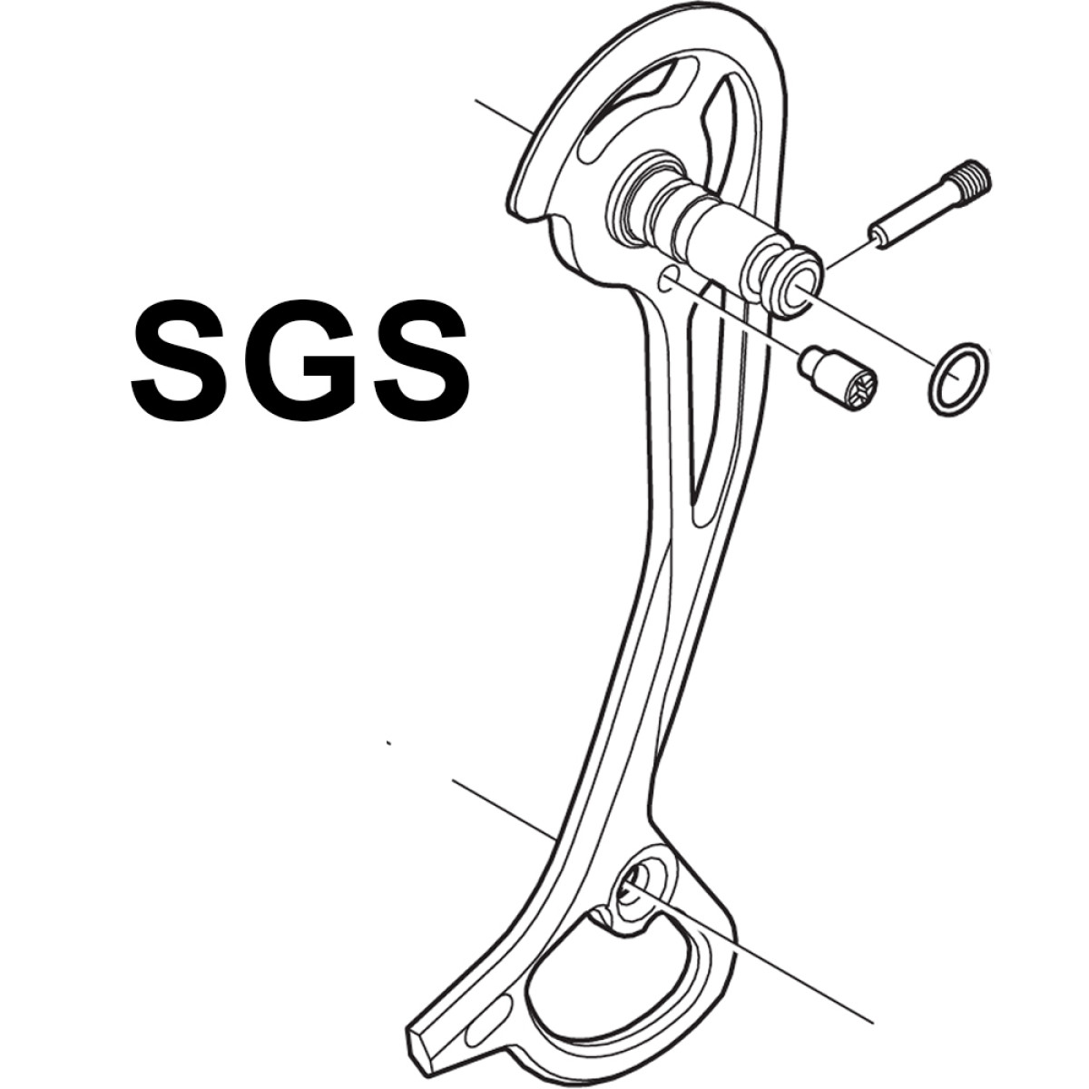 Shimano RD-M772 SGS aizmugurējā pārslēdzēja ārējā kāja