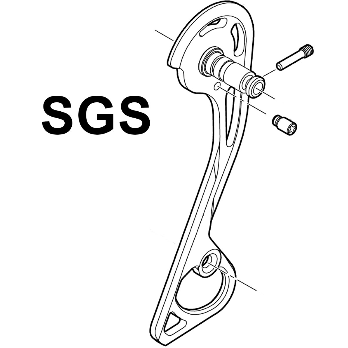 Shimano RD-M781 SGS aizmugurējā pārslēdzēja ārējā kāja