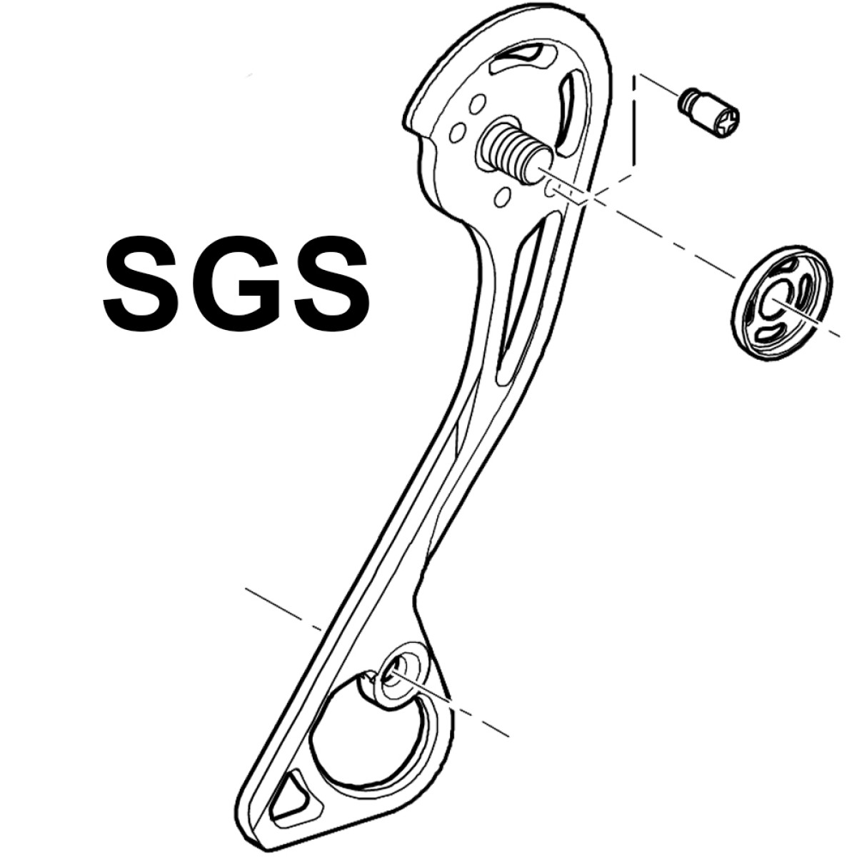 Shimano RD-M786 SGS aizmugurējā pārslēdzēja ārējā kāja