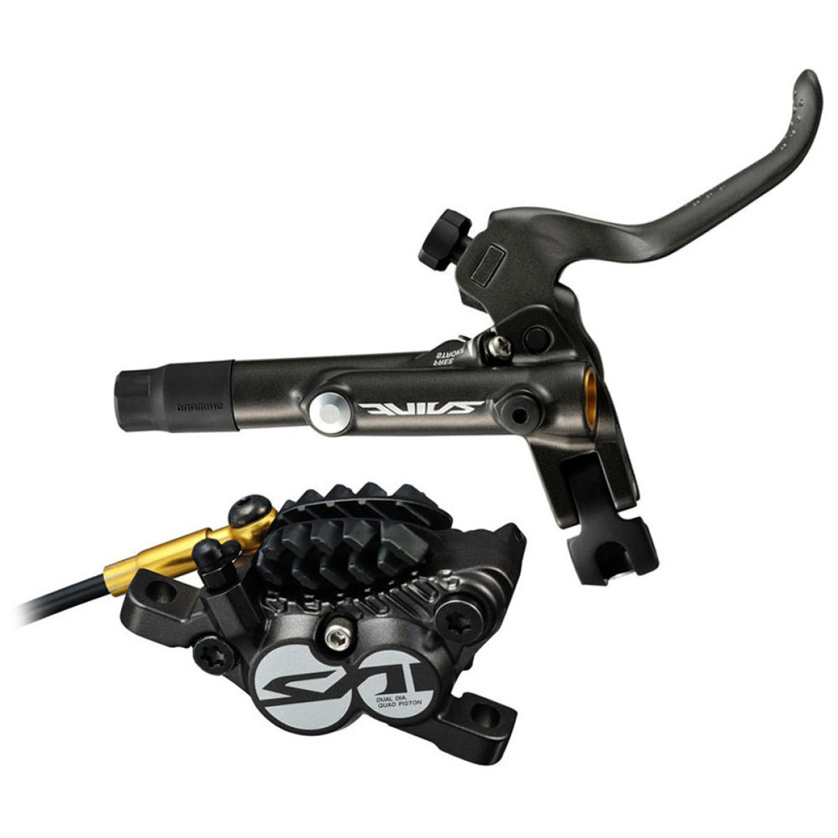 Shimano Saint BL-M820 hidraulisko disku bremžu rokturis ar BR-M820 suports | Labā | Aizmugures