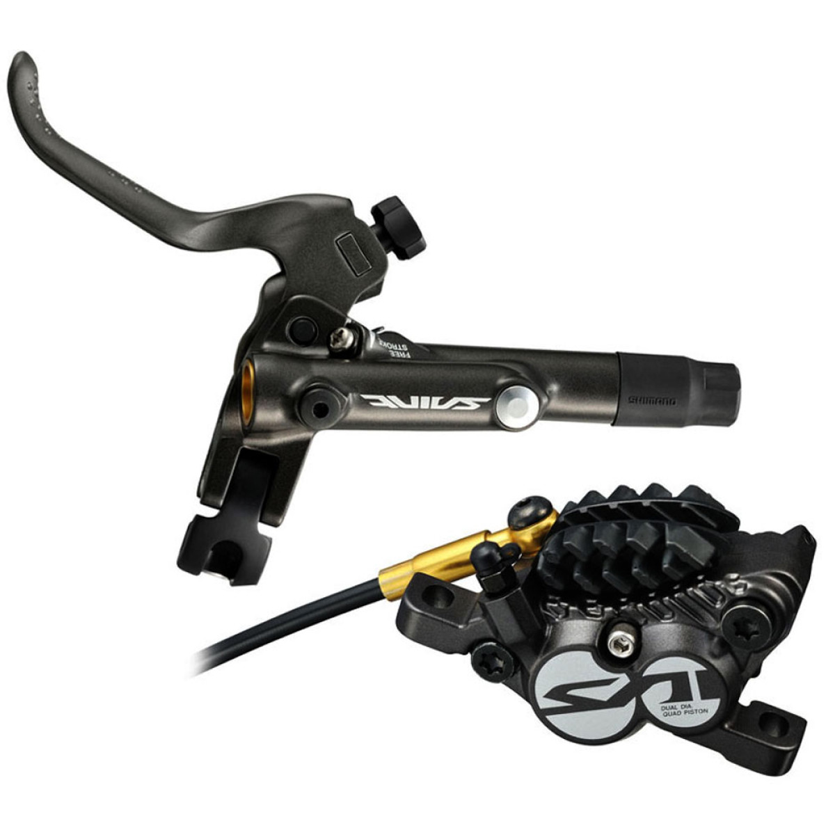 Shimano Saint BL-M820 hidraulisko disku bremžu rokturis ar BR-M820 suports | Kreisais | Priekšējais