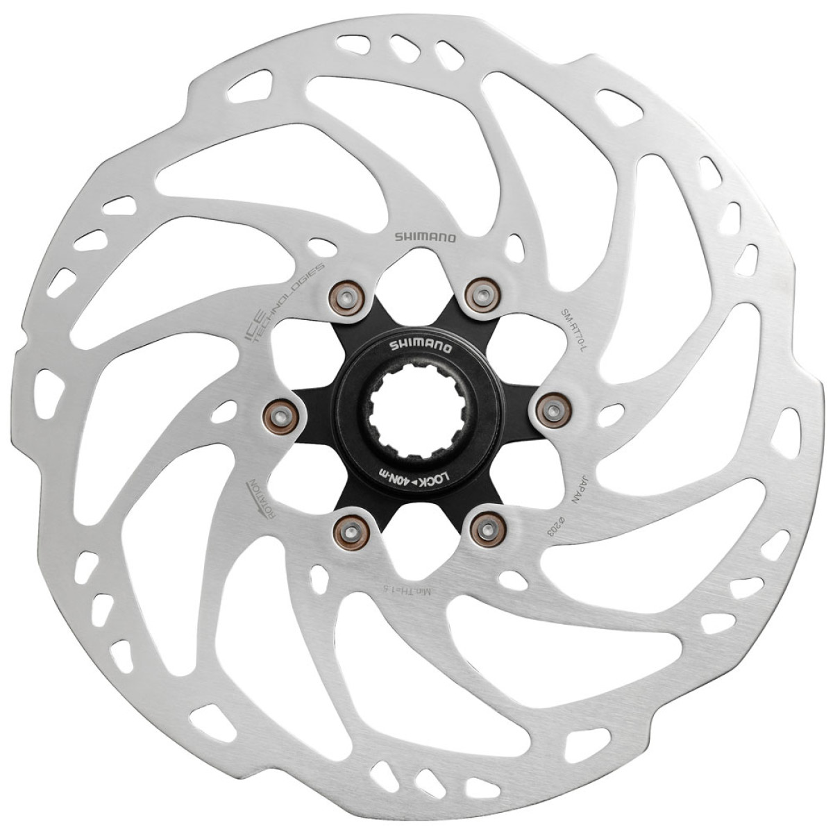 Shimano SLX SM-RT70 Center-Lock disku bremžu rotors | ārējais zobojums