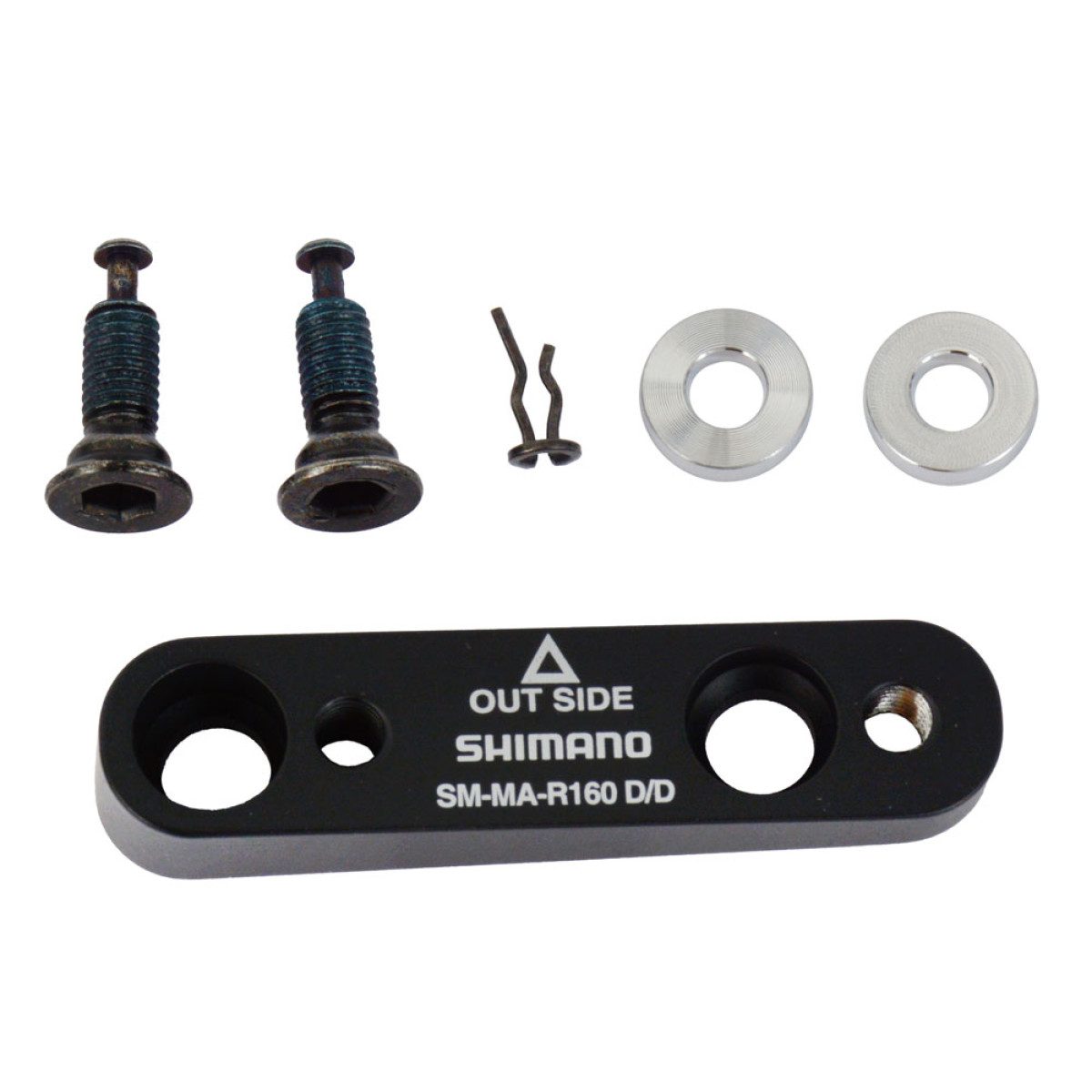 Shimano SM-MA-R160D/D bremžu suporta adapteris | Plakanais stiprinājums | Aizmugurējais | 160 mm