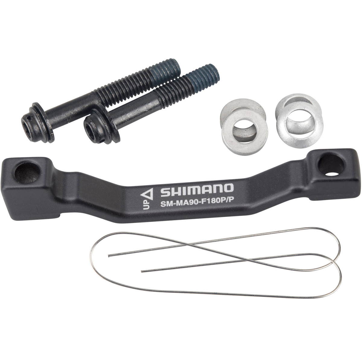 Shimano SM-MA90-F180P/P bremžu suporta adapteris | Priekšējais - aizmugurējais | 180 mm