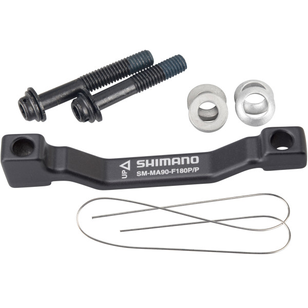 Shimano SM-MA90-F180P/P bremžu suporta adapteris | Priekšējais - aizmugurējais | 180 mm Shimano SM-MA90-F180P/P bremžu suporta adapteris | Priekšējais - aizmugurējais | 180 mm