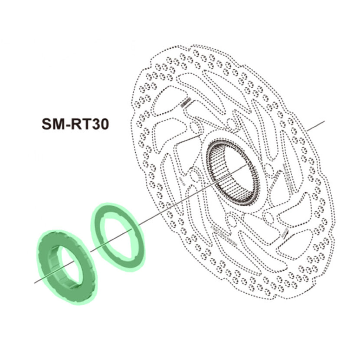 Shimano SM-RT30 fiksācijas gredzens
