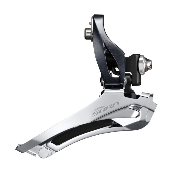 Shimano Sora FD-R3000 Priekšējais pārslēdzējs | 2x9 | Down Swing | Brazed On Shimano Sora FD-R3000 Priekšējais pārslēdzējs | 2x9 | Down Swing | Brazed On