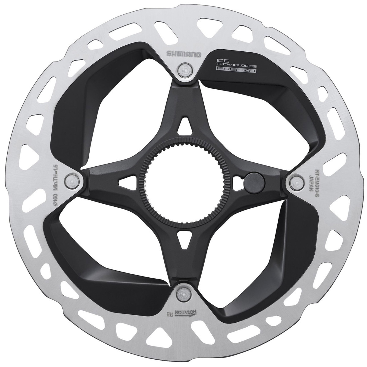 Shimano STePS RT-EM910 Ice-Tech Freeza Center-Lock disku bremžu rotors | iekšējais zobojums