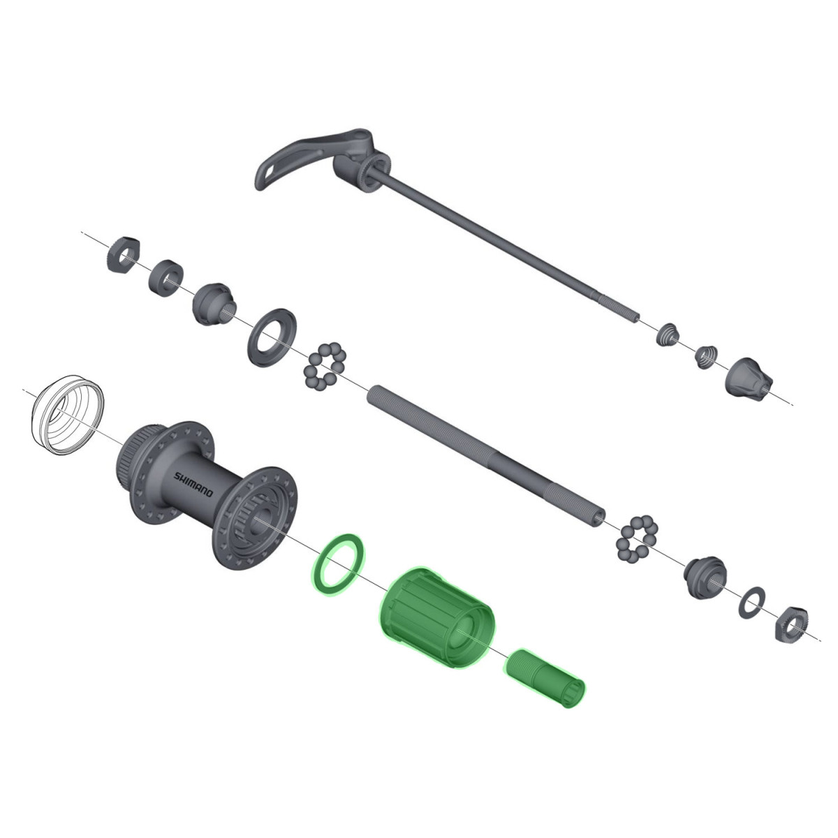 Shimano FH-5800 brīvrumbas korpuss
