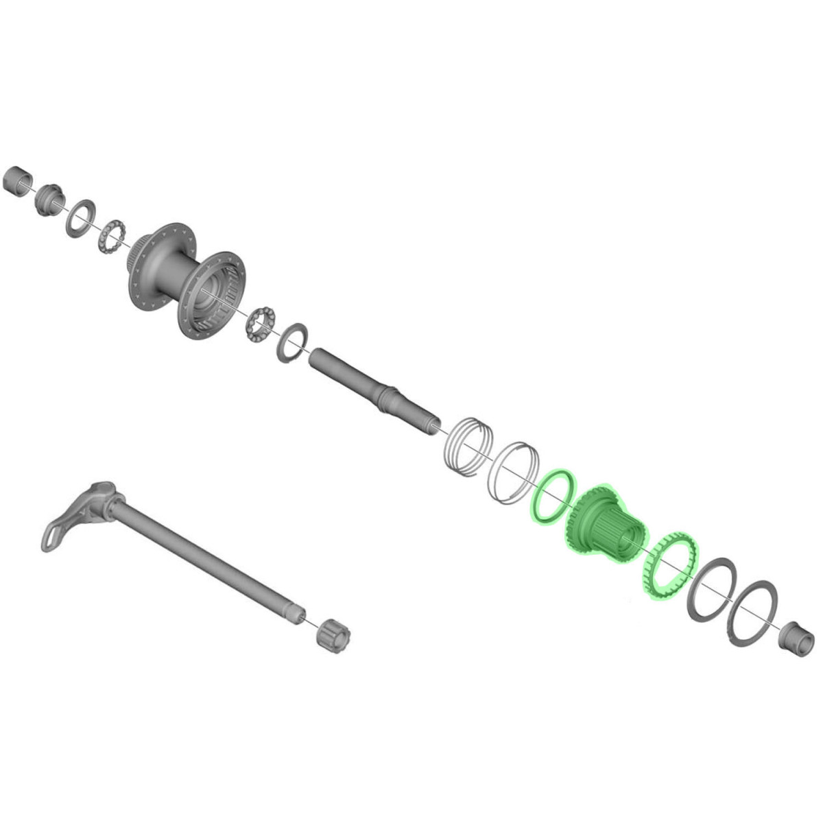 Shimano brīvrumbas korpuss FH-M7110/M7130/M8110/M8130/M9111/MT901