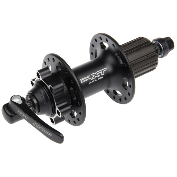 Shimano XT FH-M756 aizmugurējā rumba | 6 bultskrūvju | QR 9x135 mm | 8/9/10/11 ātrumi