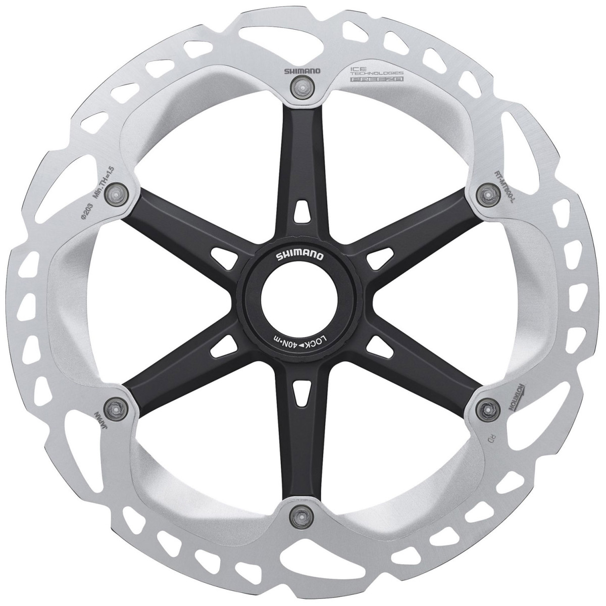 Shimano XT RT-MT800 Center-Lock disku bremžu rotors | iekšējais zobojums