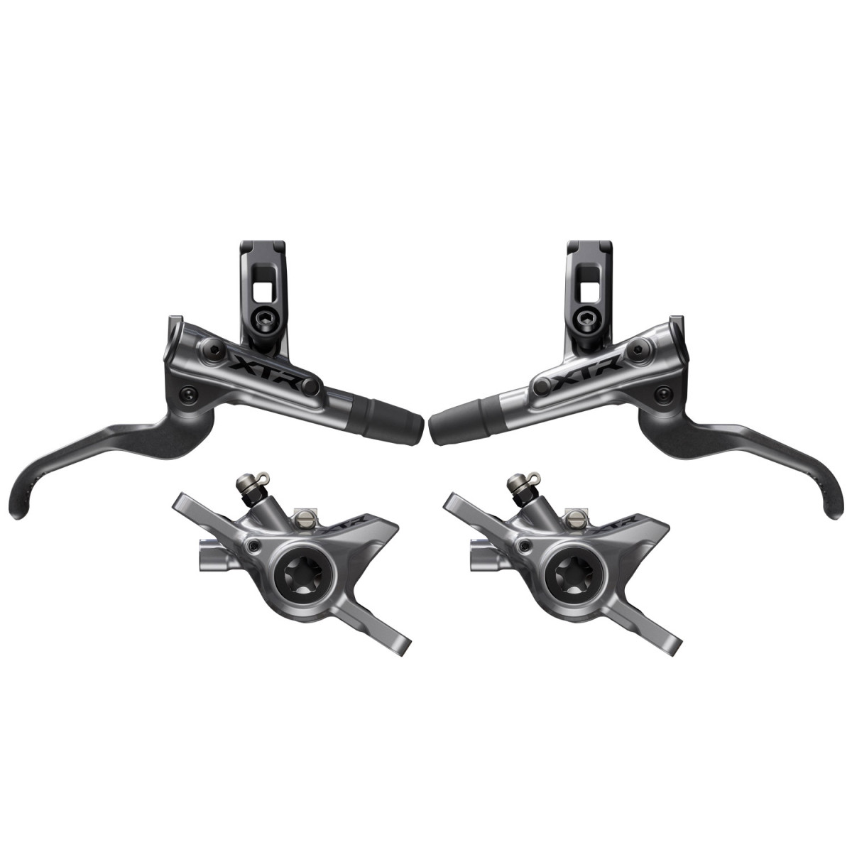 Shimano XTR BL-M9200 hidrauliskās disku bremžu sviras ar BR-M9200 suportiem | Left+Right | Front+Rear