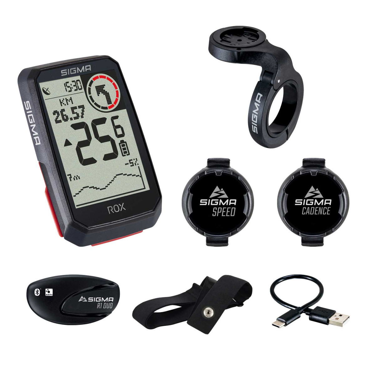Sigma Sport ROX 4.0 GPS velosipēda dators komplekts | Black