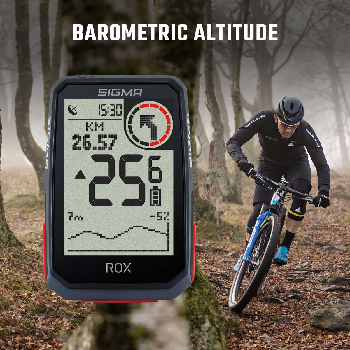 Sigma Sport ROX 4.0 GPS HR velo dators komplekts | Melns