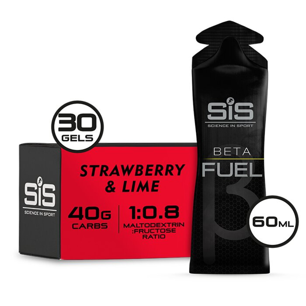 SiS Beta Fuel Enerģijas želeja | Zemeņu laima | 60 ml