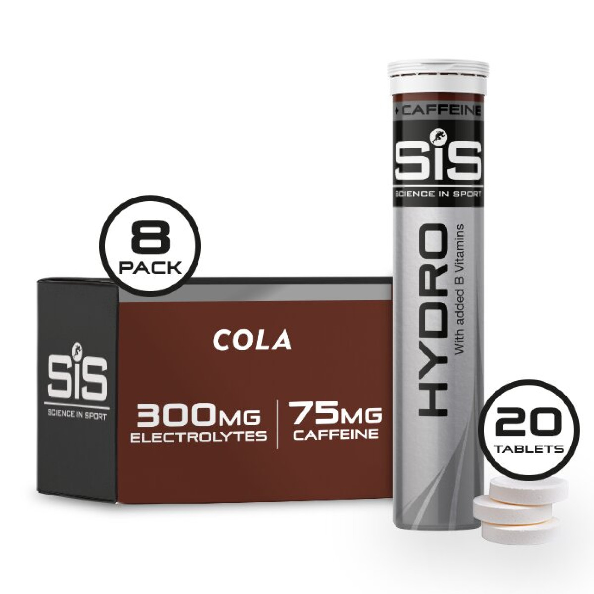SIS Go Hydro tabletes | Kola un kofeīns