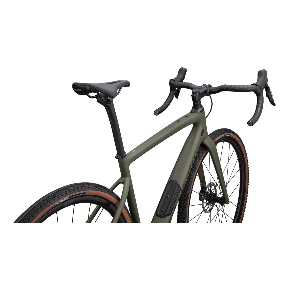 Specialized Diverge Comp Carbon grants velosipēds | Satin Oak Green - Smoke