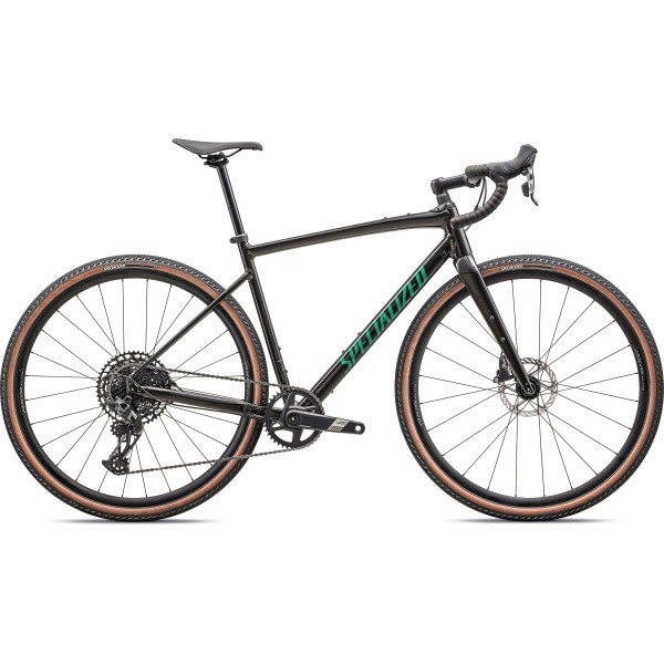 Specialized Diverge Comp E5 grants velosipēds | Gloss Metallic Obsidian - Gloss Metallic Pine Green