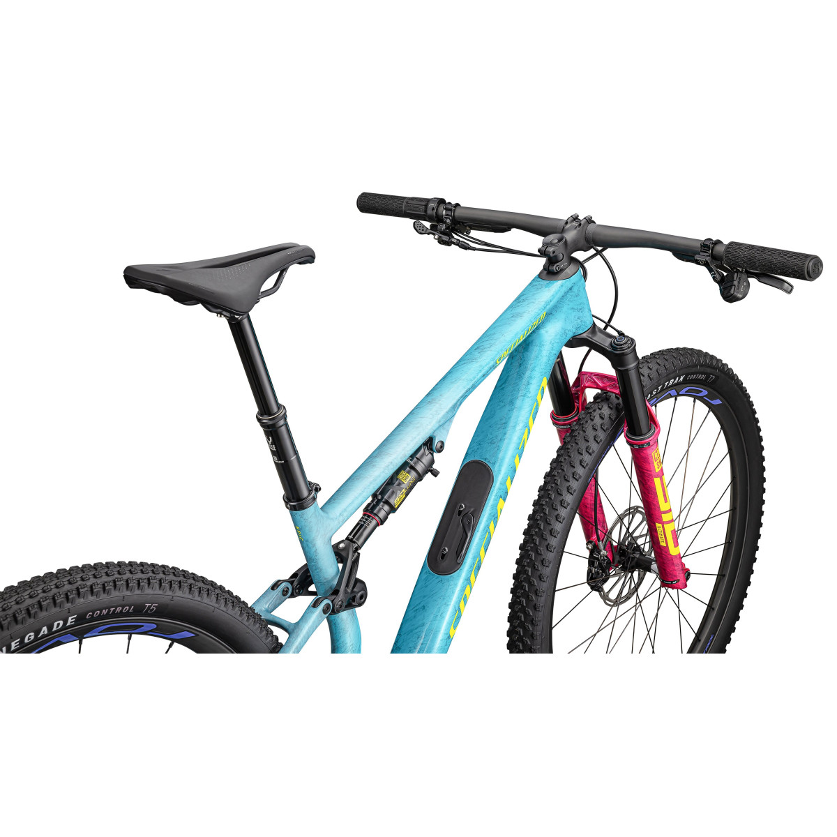 Specialized Epic 8 Pro kalnu velosipēds | Lagoon Blue - Liquid Metal - Yellow
