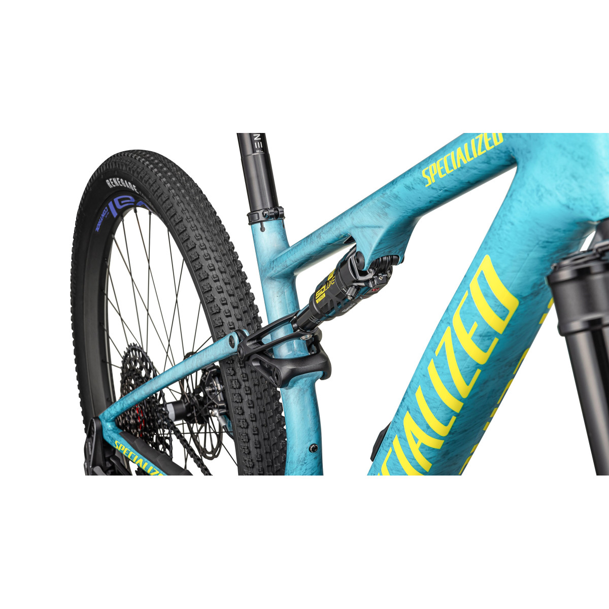 Specialized Epic 8 Pro kalnu velosipēds | Lagoon Blue - Liquid Metal - Yellow