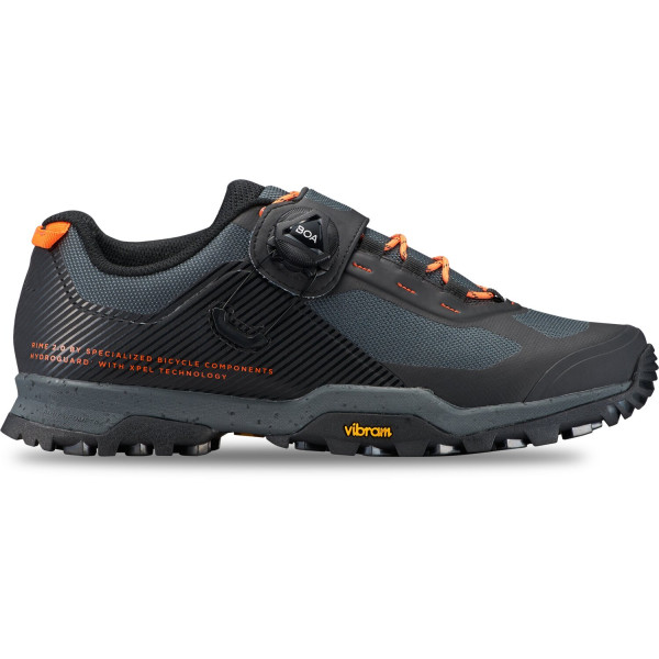 Specialized Rime 2.0 Hydroguard MTB velosipēdu apavi | Black - Cast Battleship - Blaze