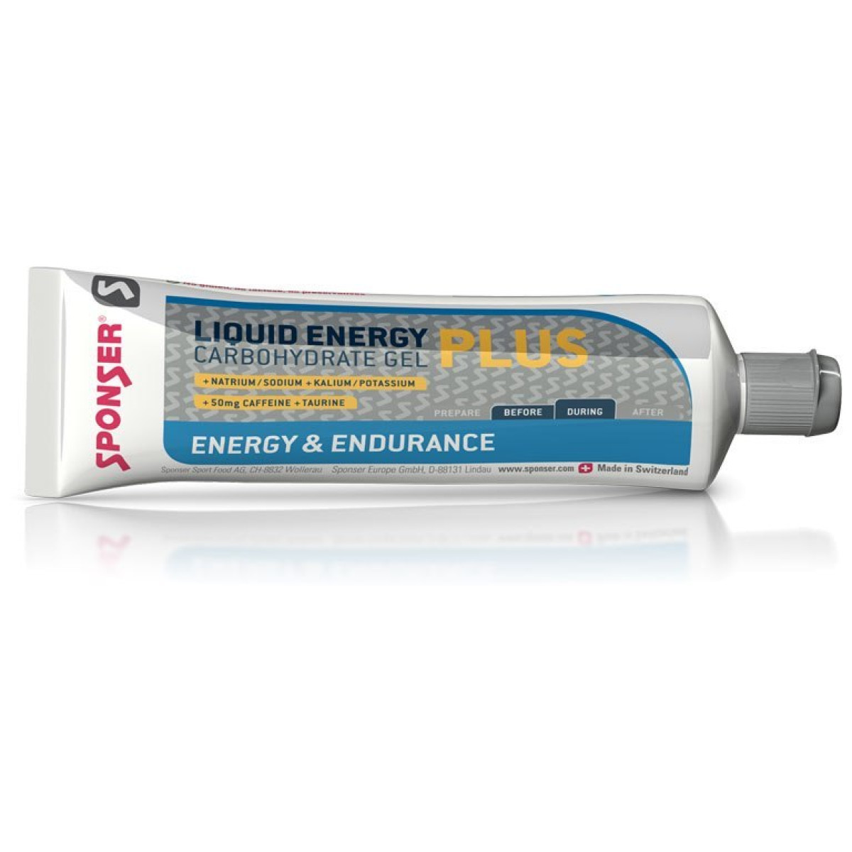 Sponser Liquid Energy Plus Gel | 70 g | Neitrāls
