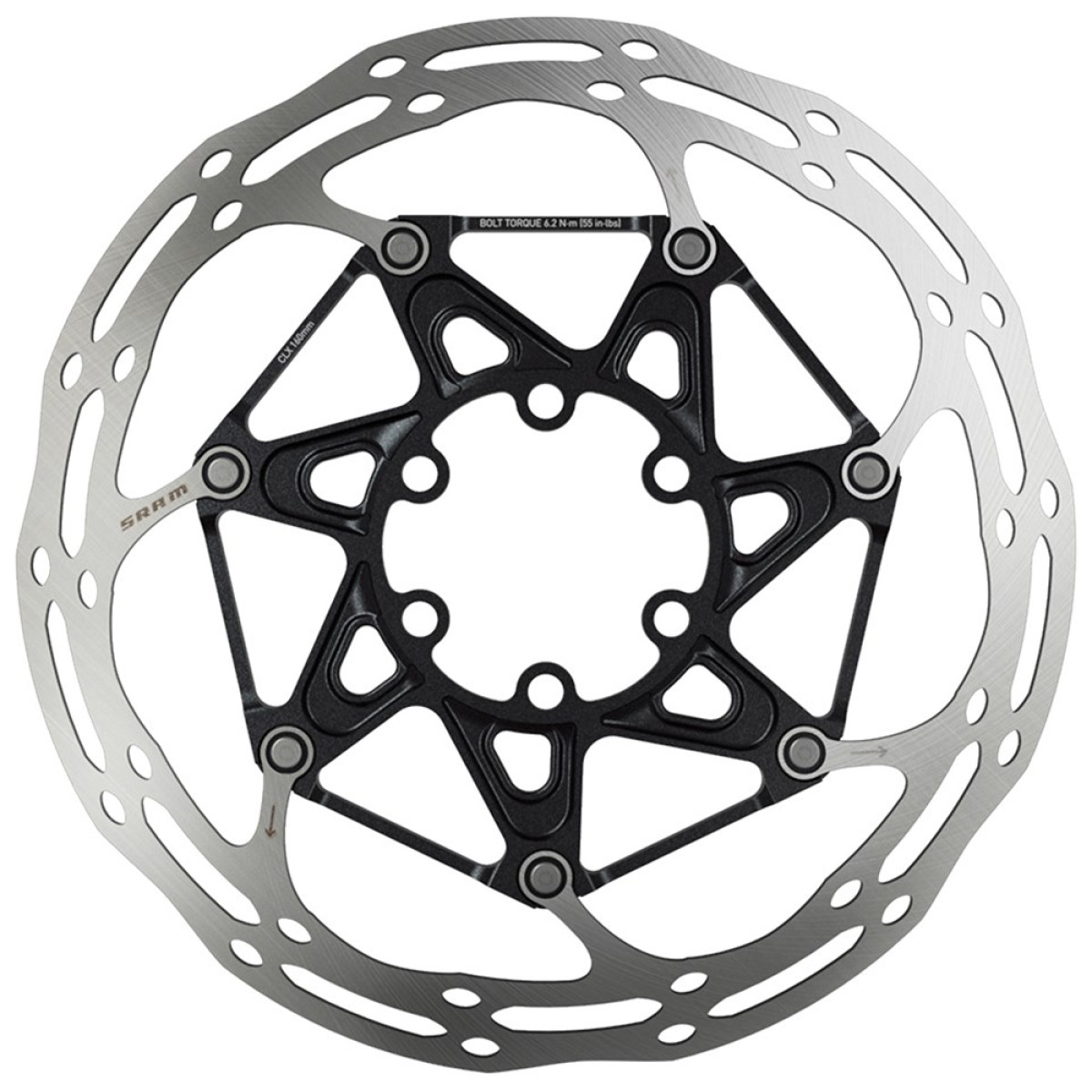 SRAM CenterLine X Rounded disku bremžu rotors | Tērauda skrūves