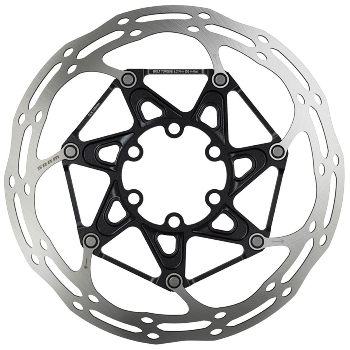 SRAM CenterLine X Rounded disku bremžu rotors | Titāna skrūves