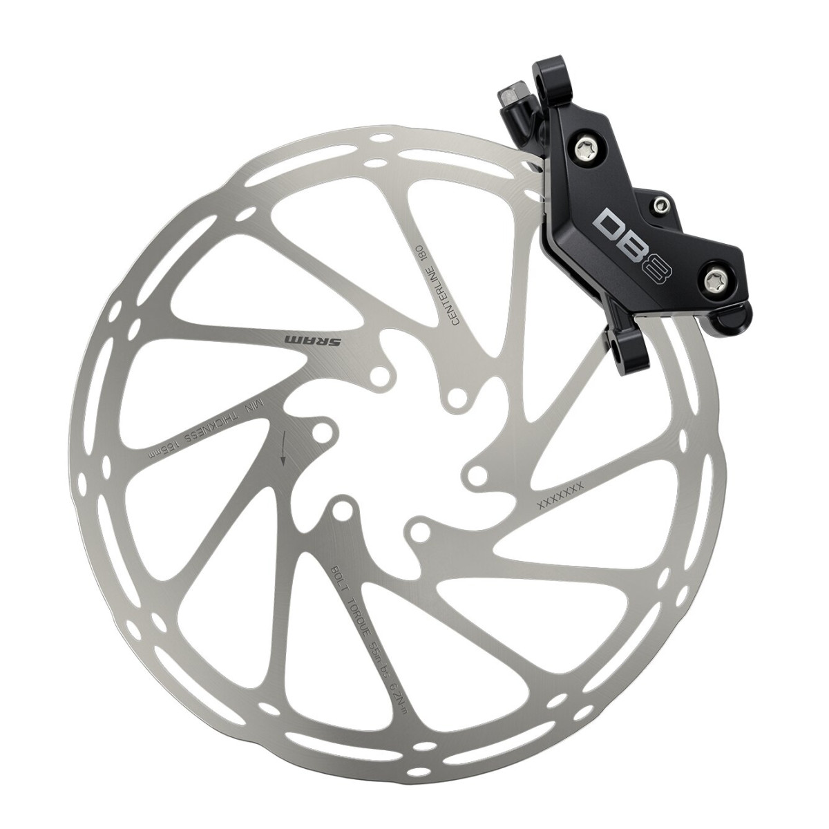 SRAM DB8 Stealth aizmugurējais bremzis