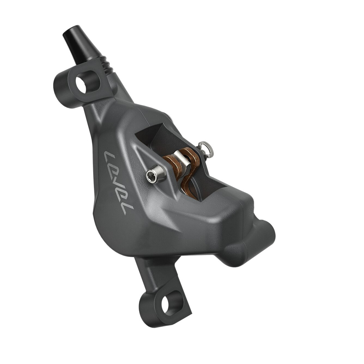 SRAM Level Bronze Stealth 2 virzuļu hidraulisko disku bremžu rokturis ar suports | Kreisā | Priekšā